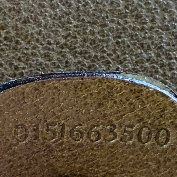 GUCCI Vintage Tan Pebble Grain Leather Combo Lock Briefcase - Picture 8 of 9